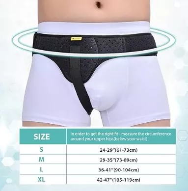 Inguinal Hernia Belt Brace ድጋፍ